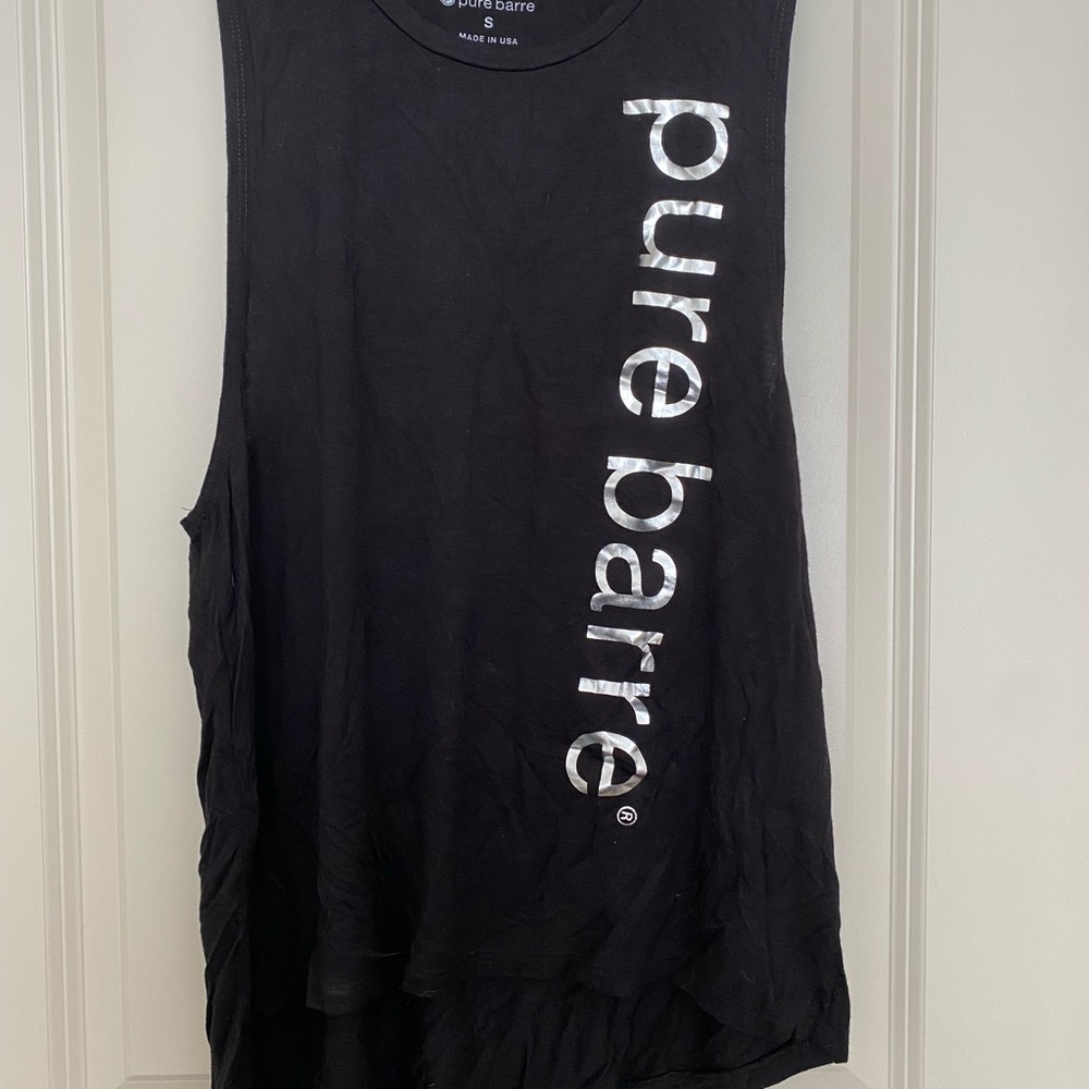 Black & Silver Pure Barre Tank